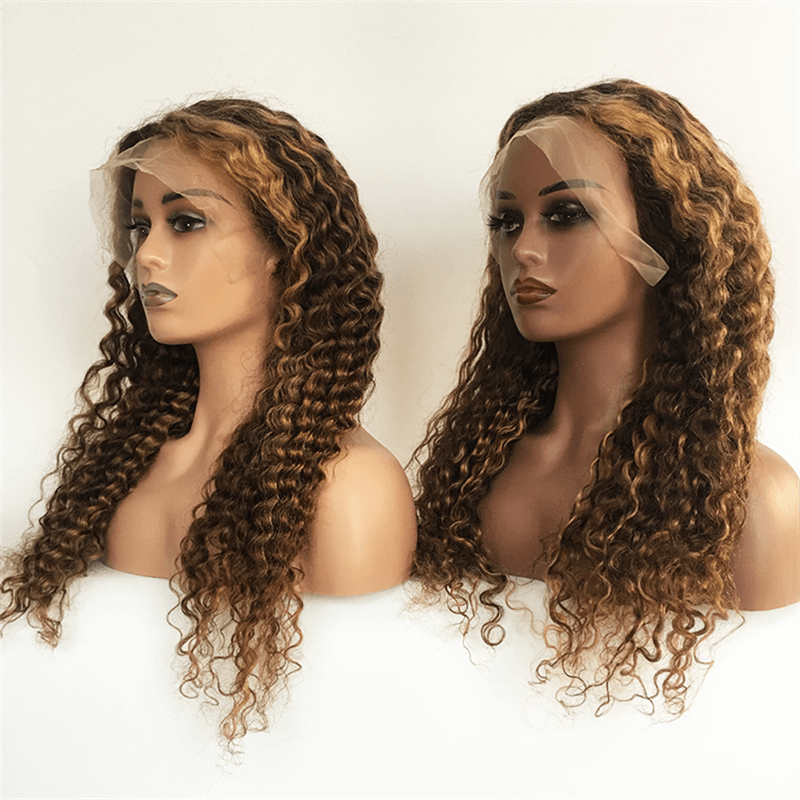 Wholesale Human Hair Wig Vendors Multi Colored Long Lace Front Wigs